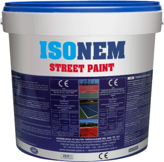 Isonem Street Paint Polymer Esaslı Asfalt ve Beton Zemin Kaplaması 10KG