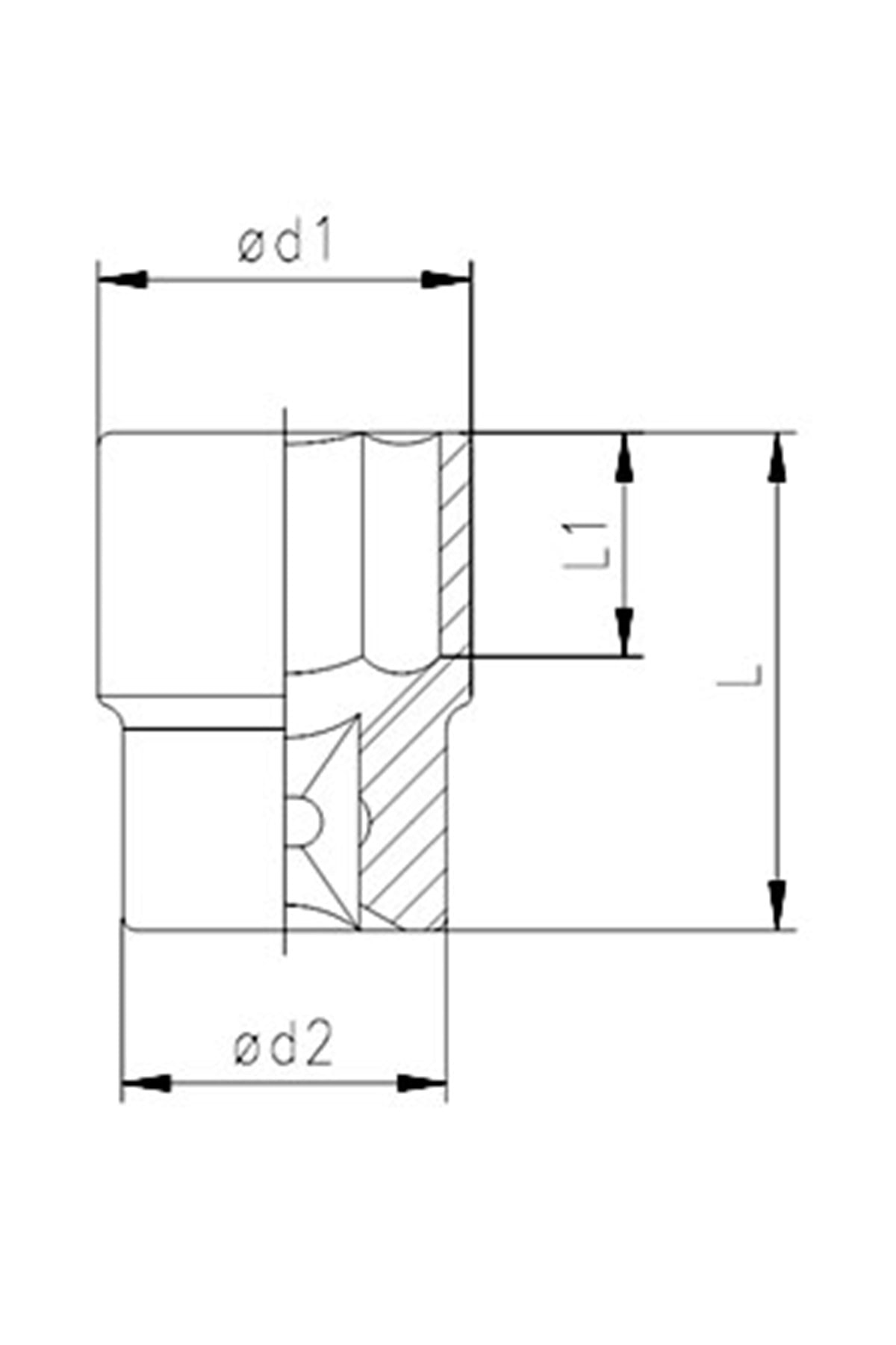 3/4" Lokma Anahtar 27mm