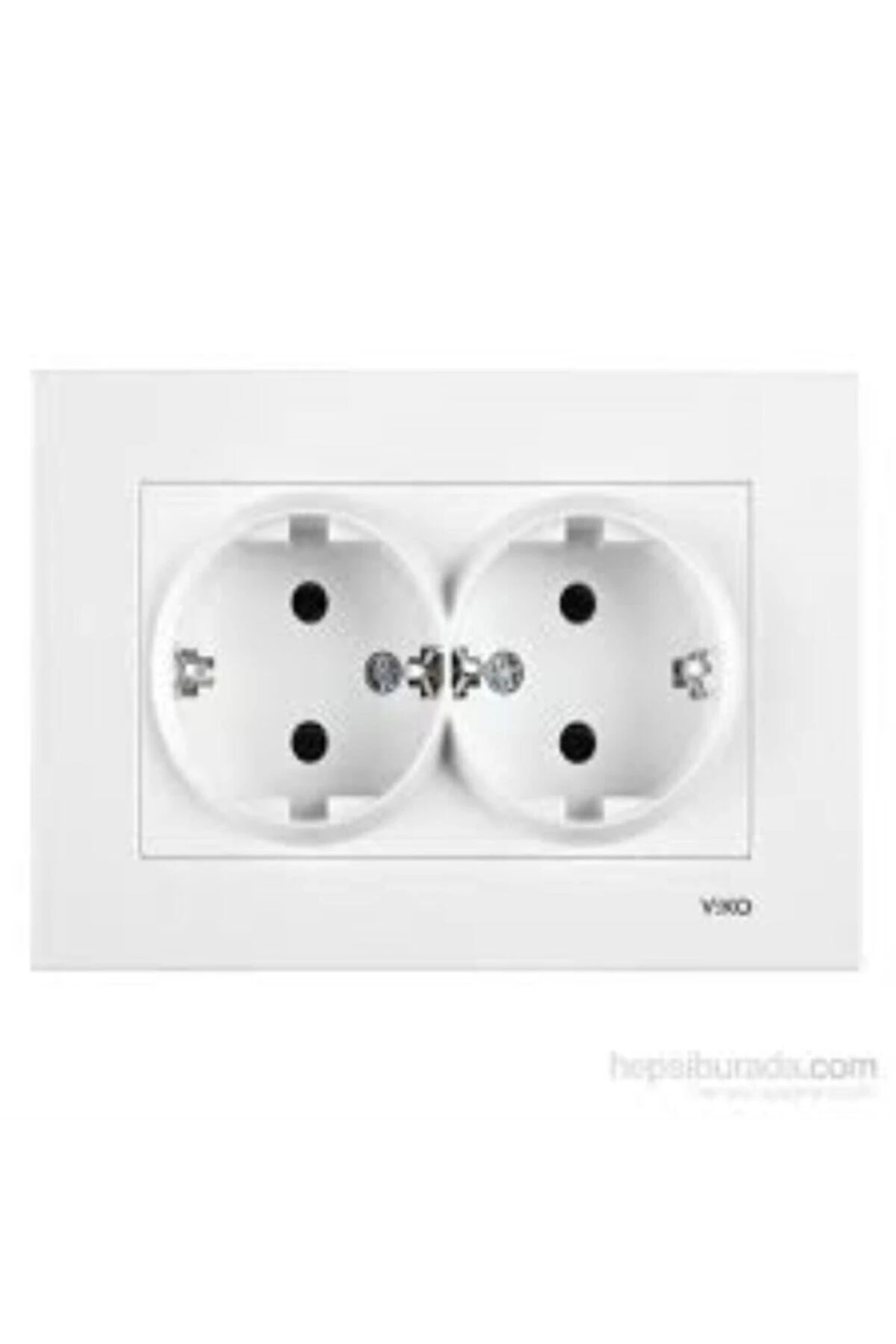 Karre Beyaz Ikili Topraklı Priz