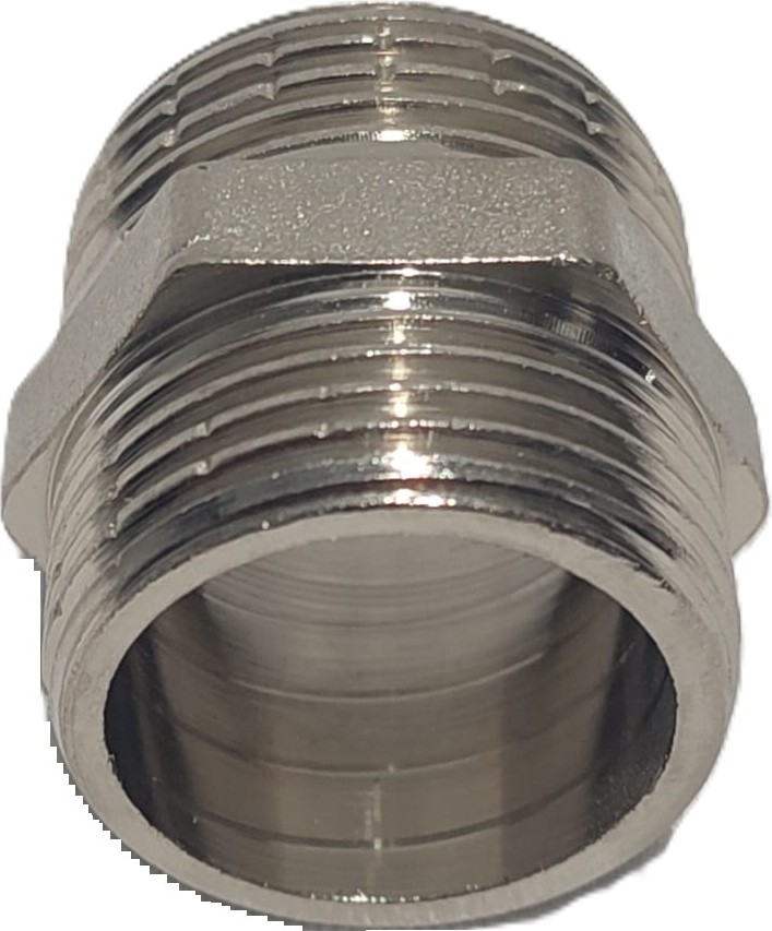 1" Sarı / Krom Dişli Nipel DN25 - Chrome Nipple