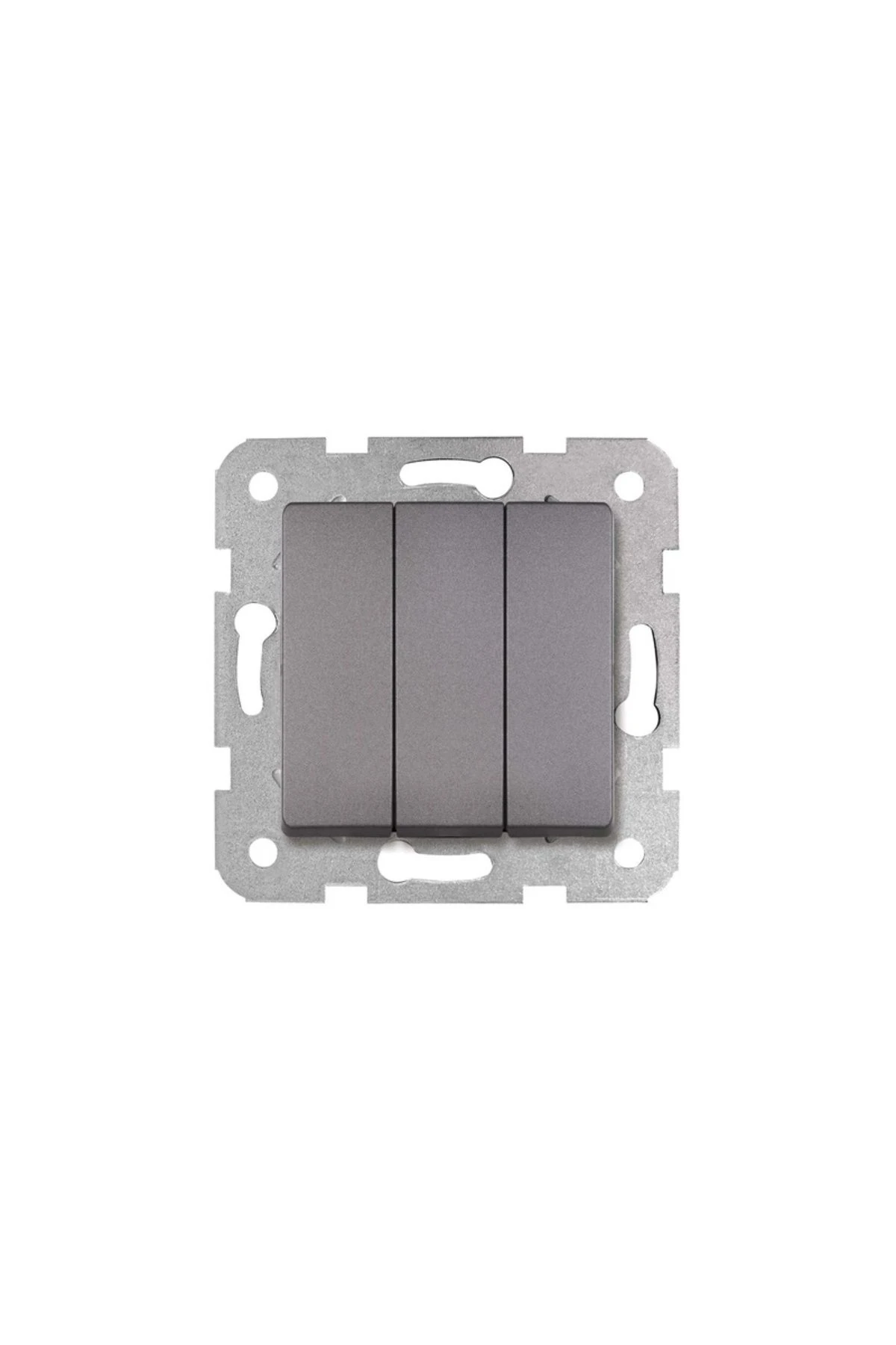 Linnera Life Granit Grisi Üçlü Anahtar (ÇERÇEVELİ)