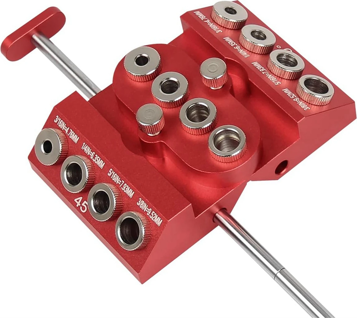 Çıkarılabilir Matkap Konumlandırma Çubuğu ile Düz Açılı Delikler Için 30 45 90 Derece Açılı Matkap Kılavuzu Jig Matkap Bloğu (Yurt Dışından)