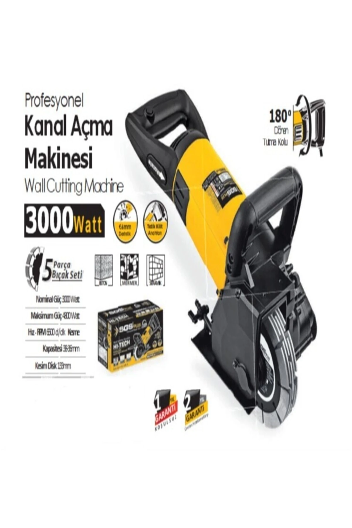 3000watt Profesyonel Kanal Açma Makinesi
