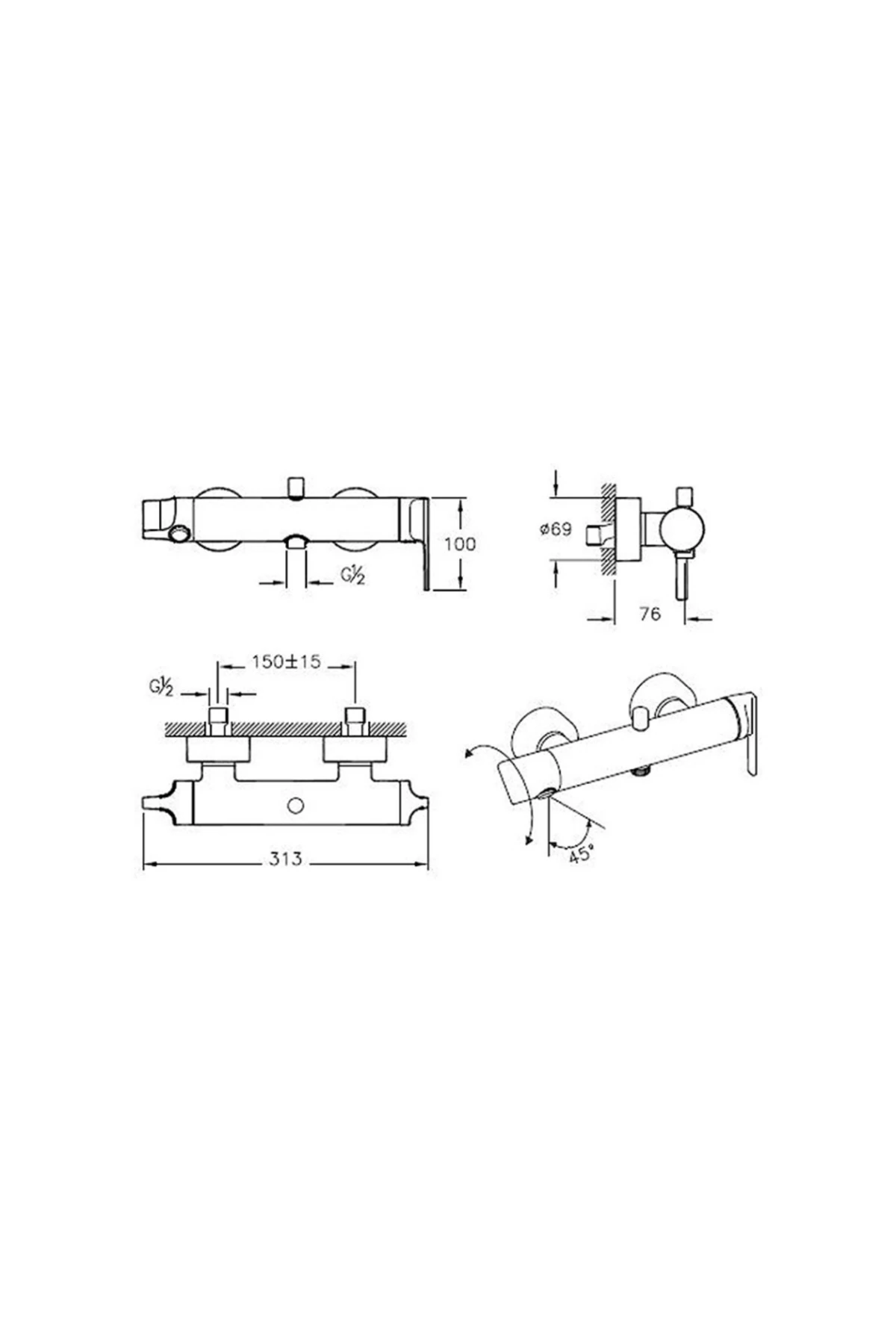 Suit L A4248823 Banyo Bataryası - Altın