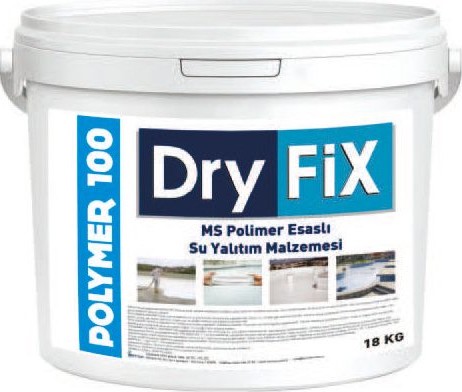 Polymer 100 Ms Polimer Esaslı Su Yalıtım Malzemesi 18 kg Beyaz