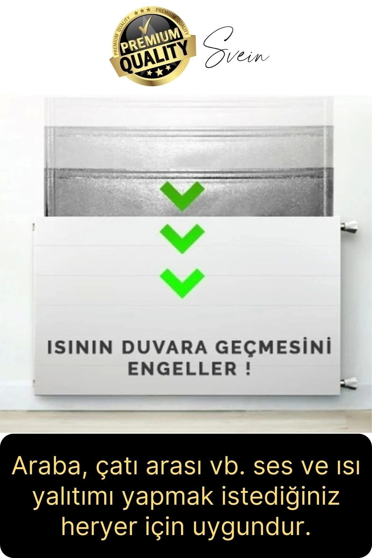2 Adet Petek Arkası 1 Cm Isı Yalıtım Levhası Radyatör Izolasyon Kalorifer Ev Ofis Tasarruf Arkalığı