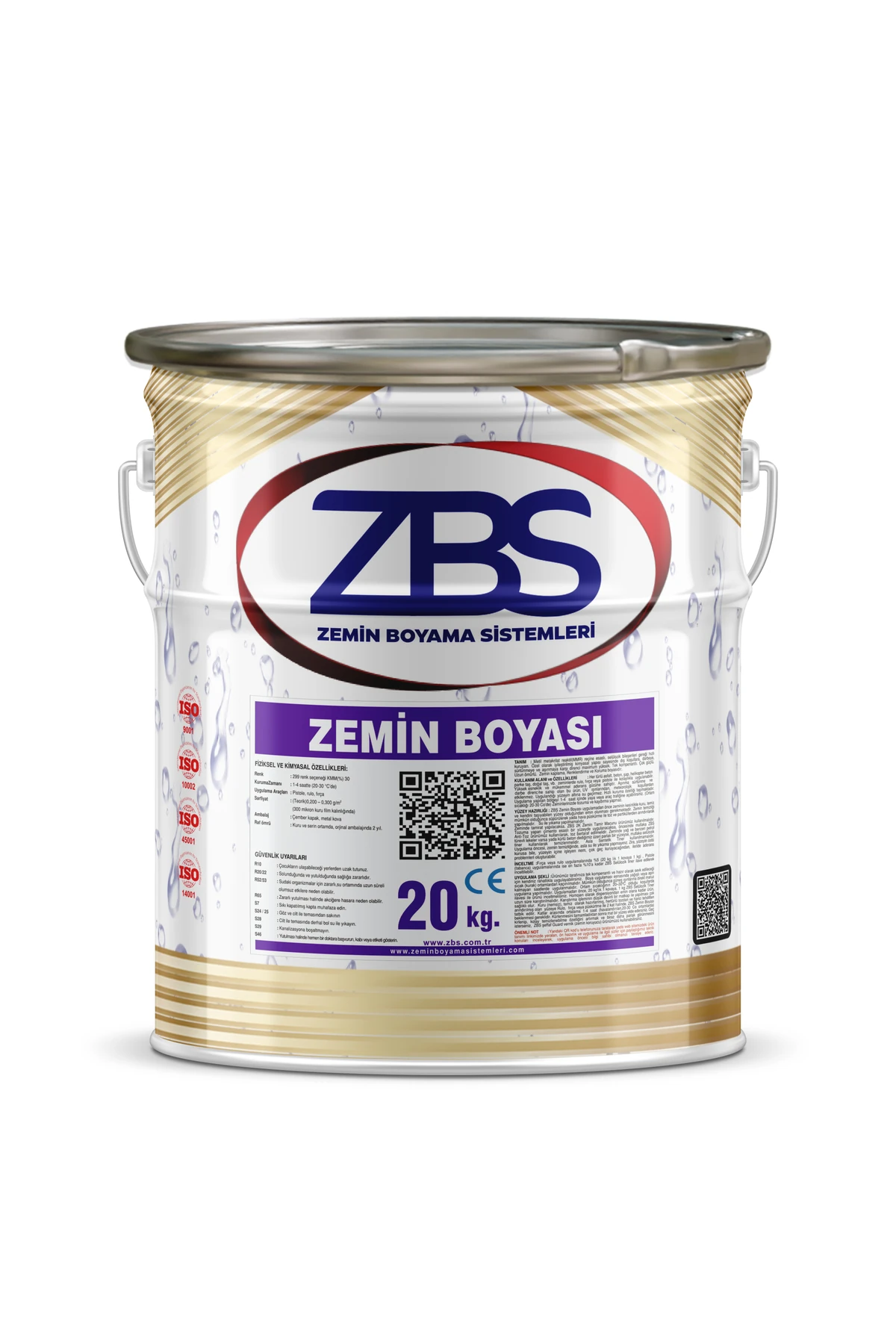 ZEMİN BOYASI 20 KG KIRMIZI RAL-3016