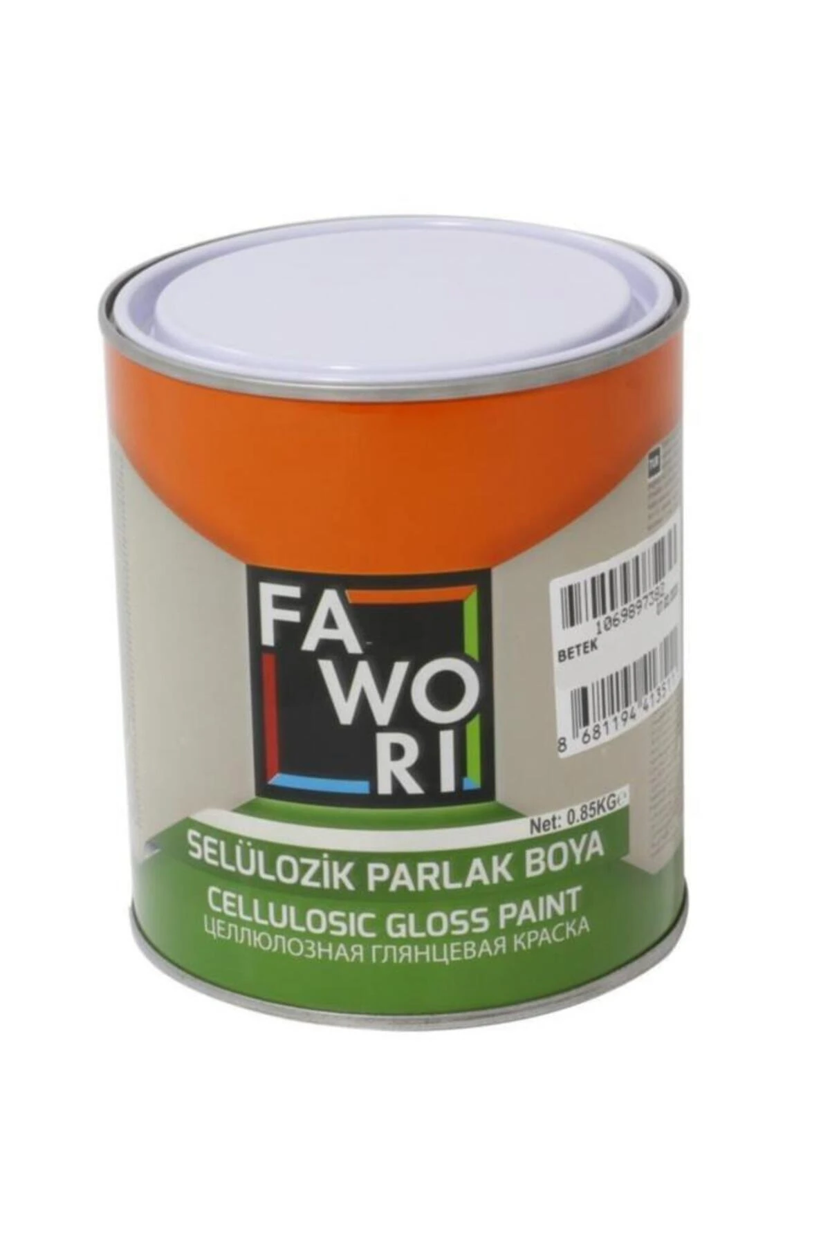 Selülozik Parlak Boya Kırmızı 2.5 Kg