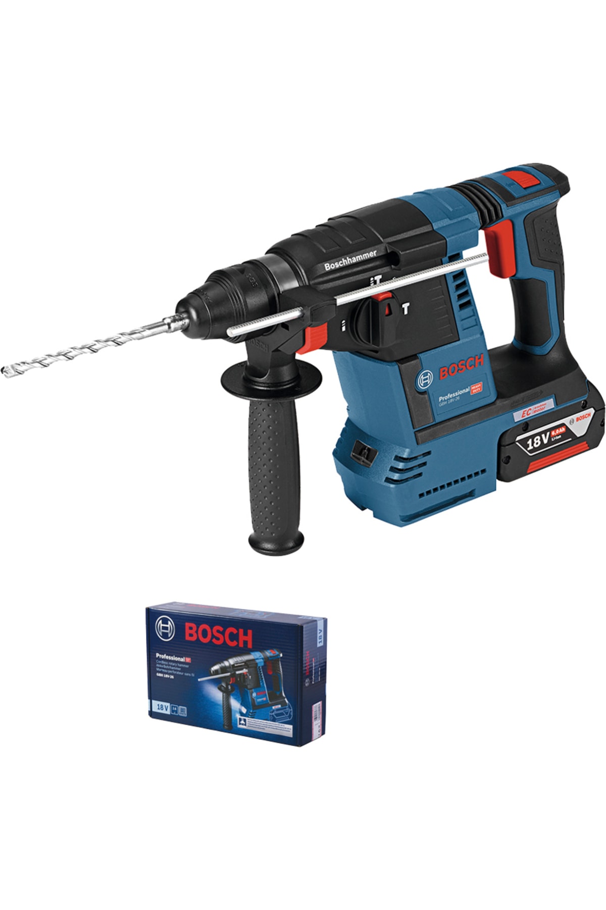 BOSCH Professional Gbh 18V-26 Solo Makine(Akü Ve Şarj Dahil Değil.)