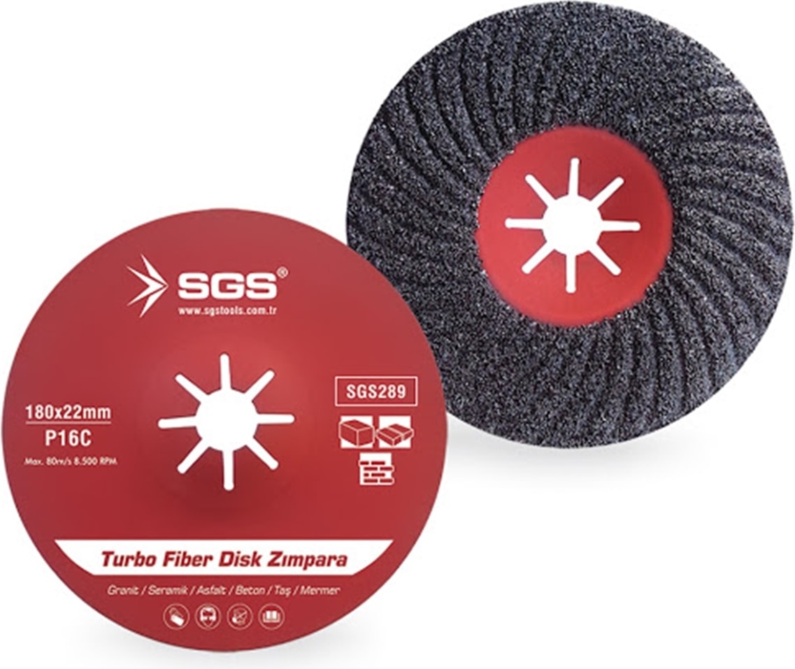 SGS Turbo Fiber Disk Zımpara 115 mm