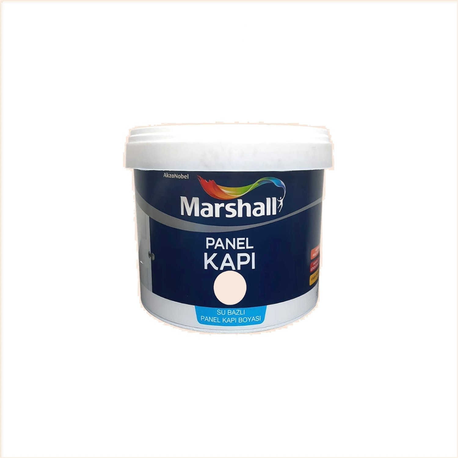Su Bazlı Panel Kapı Boyası Kül Bulutu 2,5 Lt (3,5 Kg)