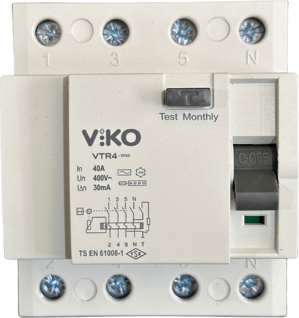 30MA 40A 4p Kaçak Akım Koruma Rölesi (2 Adet)