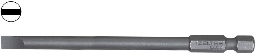 İZELTAŞ Izeltaş 4860201055 Uzun Düz Bits Uç 5.5X100 mm