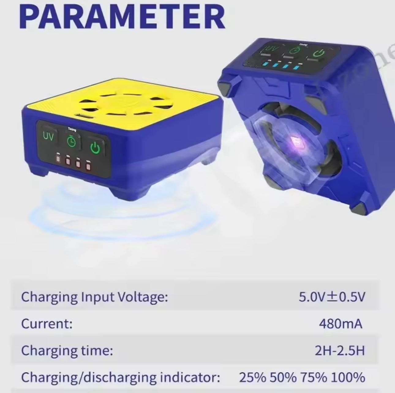 Mechanic Cuv-3 Mor Işık ve Fan