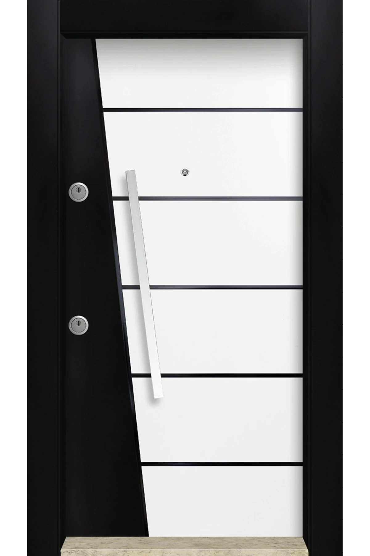 Dış Iklim Kapısı, Yağmura Güneşe Dayanıklı Çelik Kapı, Mn-6024 Sağ