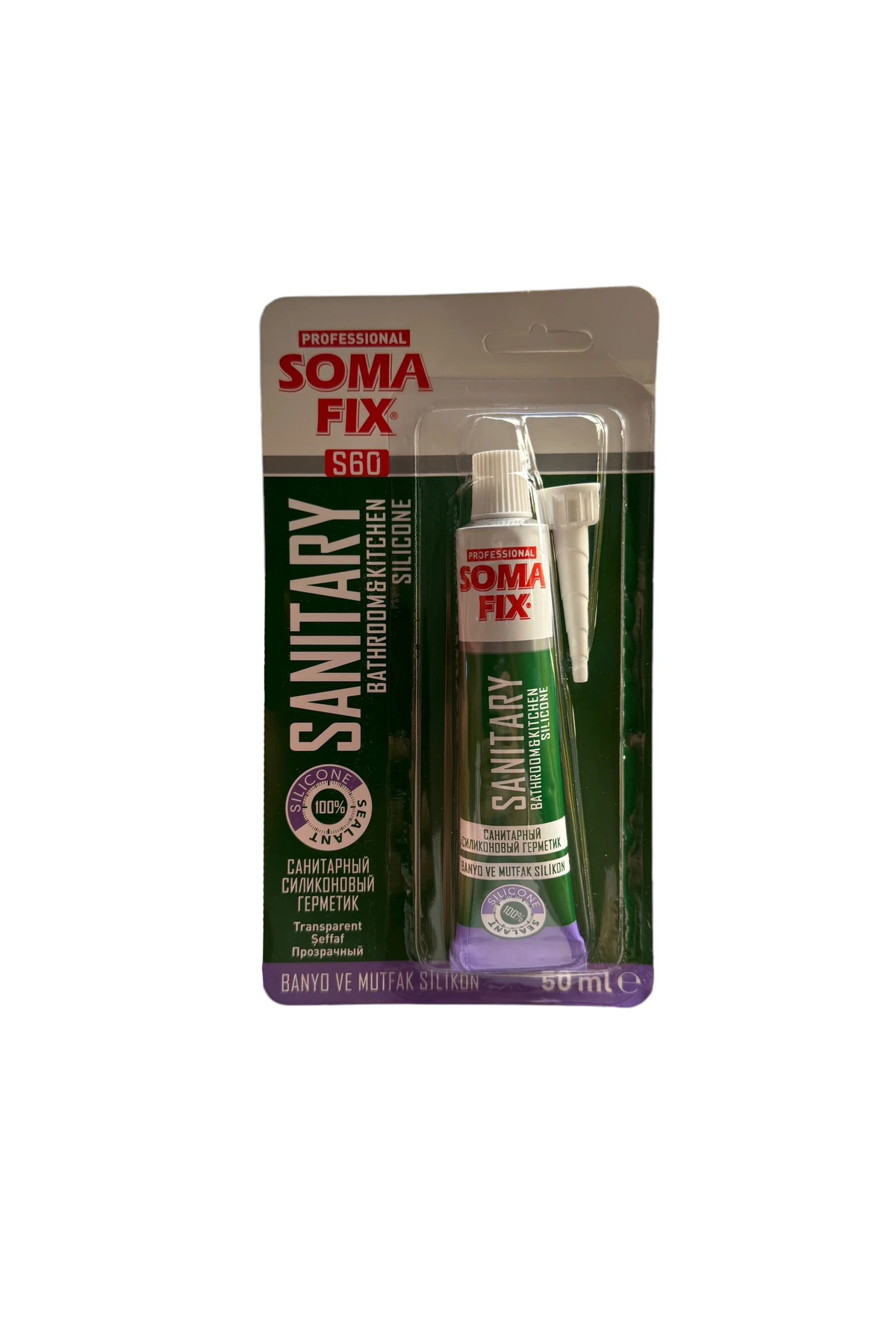 SOMAFİX BANYO VE MUTFAK SİLİKONU TÜP BEYAZ S60