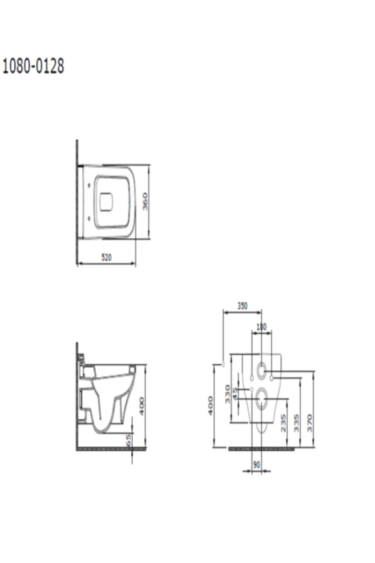 SCALA ASMA KLOZET KAPAKSIZ taharet borulu