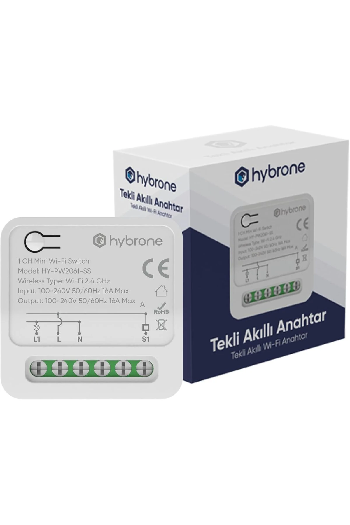 Wi-Fi Tekli Akıllı Mini Anahtar, Akıllı Röle, İçin Kullanıma Uygun 1198781