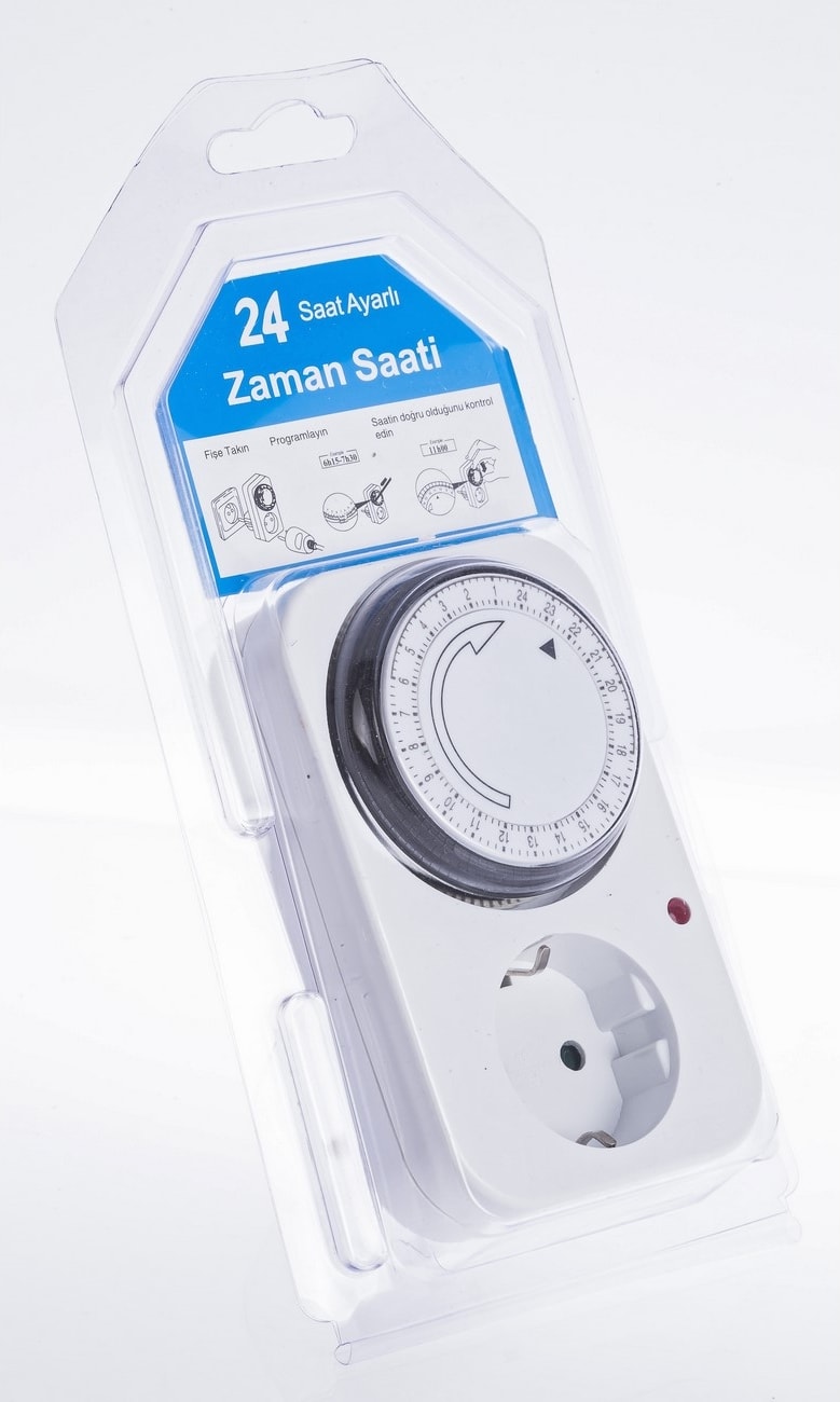 Priz Tipi Analog Zaman Saati