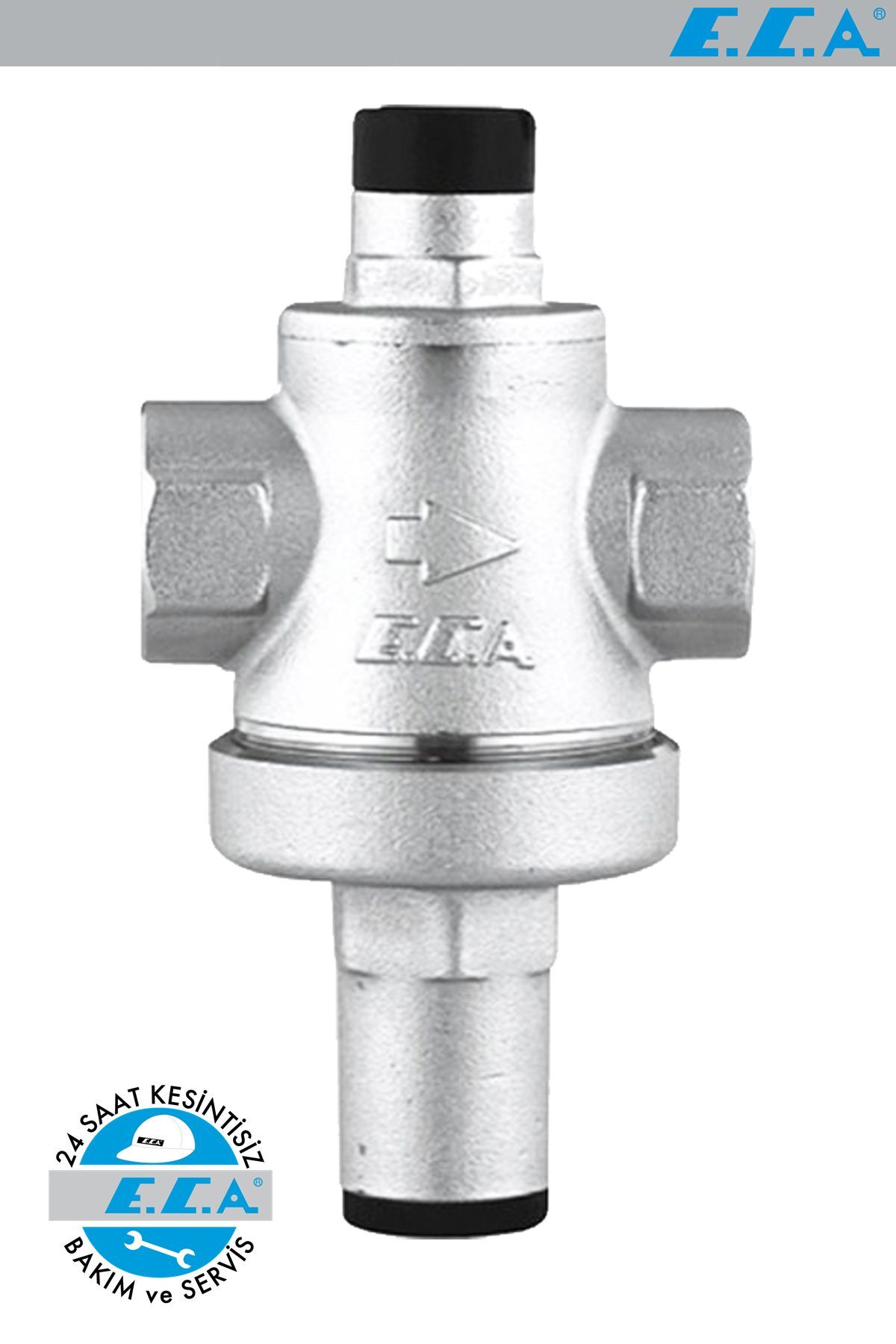 E.C.A. 3/4 Su Basınç Düşürücü Valf Pistonlu Iç Vida X Iç Vida 602111009