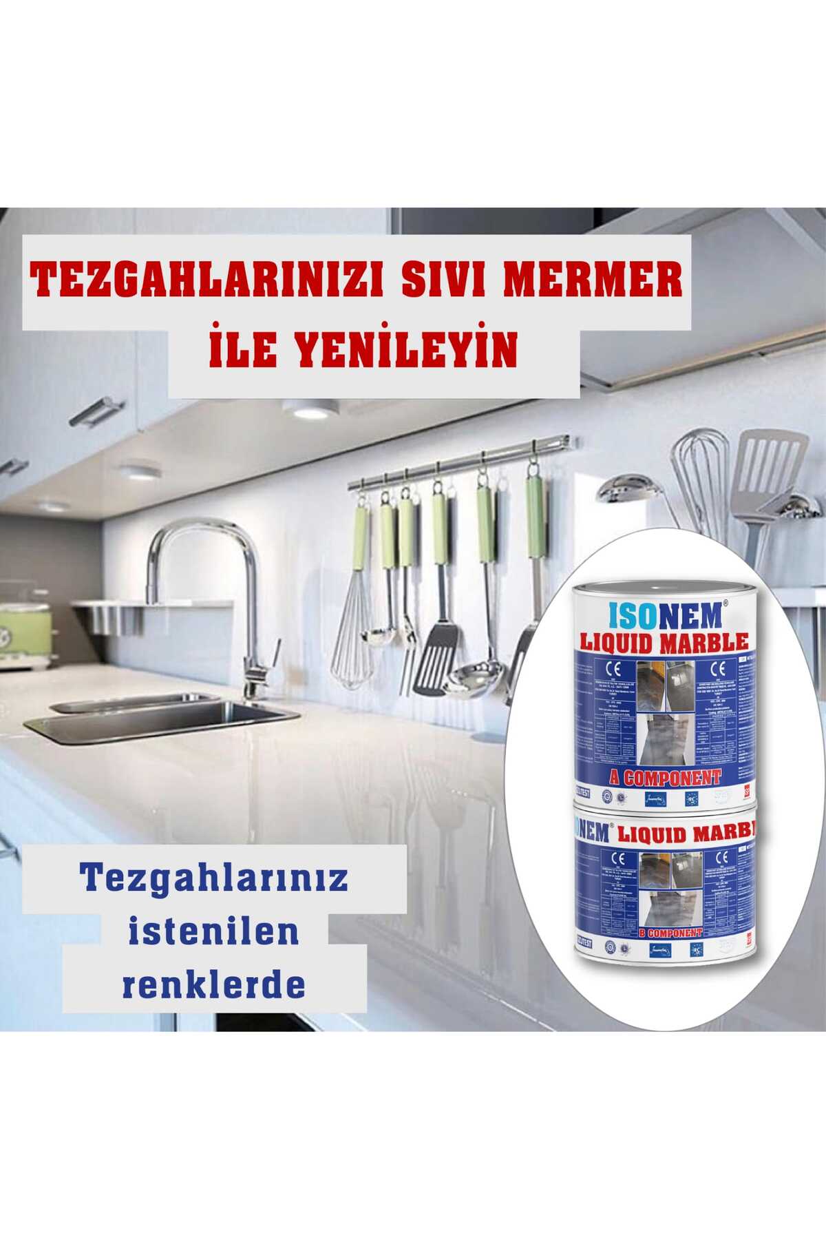 Lıquıd Marble - Sıvı Mermer Tezgah Ve Zemin Kaplaması Renk M03 Rose