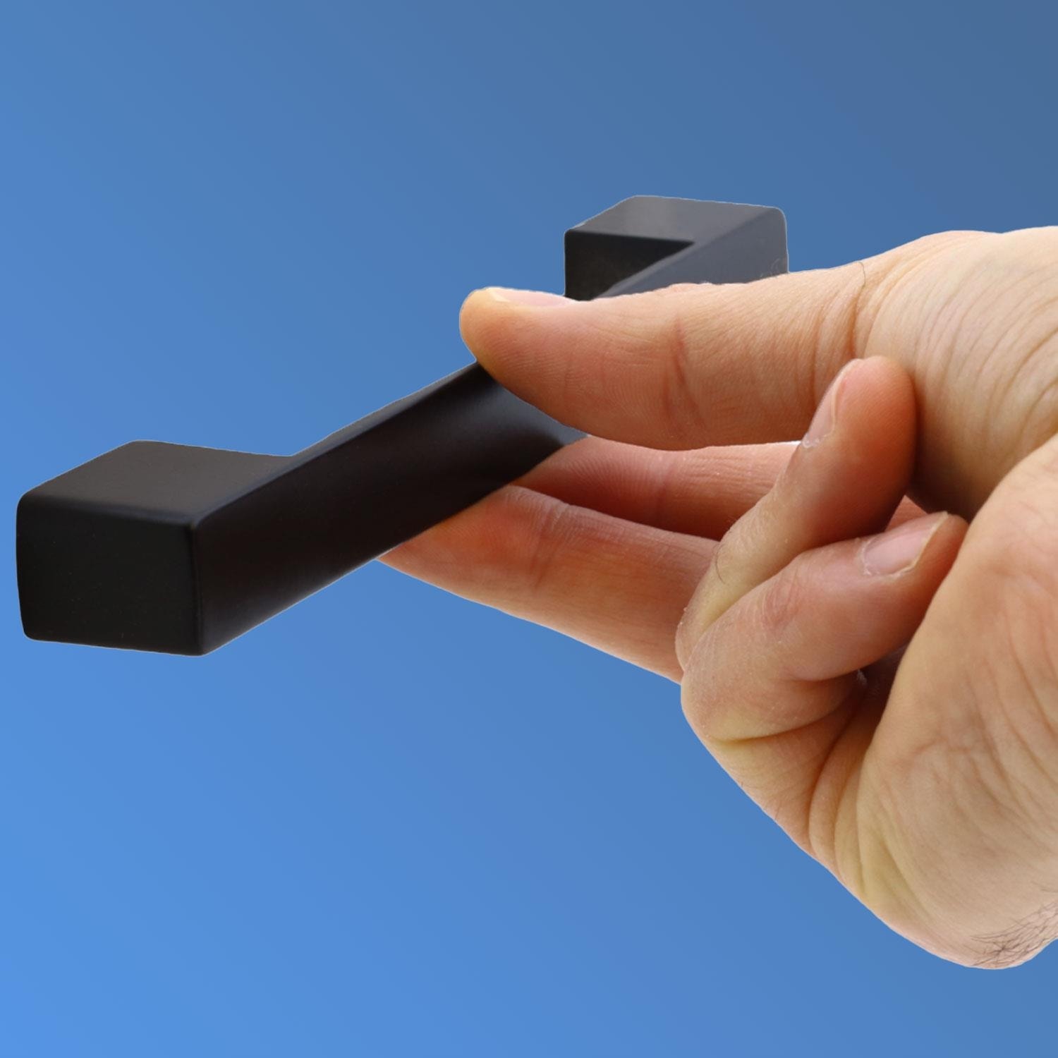 10 Adet Gölcük Düz (160 mm - 16 cm) Siyah Metal Mobilya Mutfak Çekmece Dolap Dolabı Kulbu Kulpu Kulpları