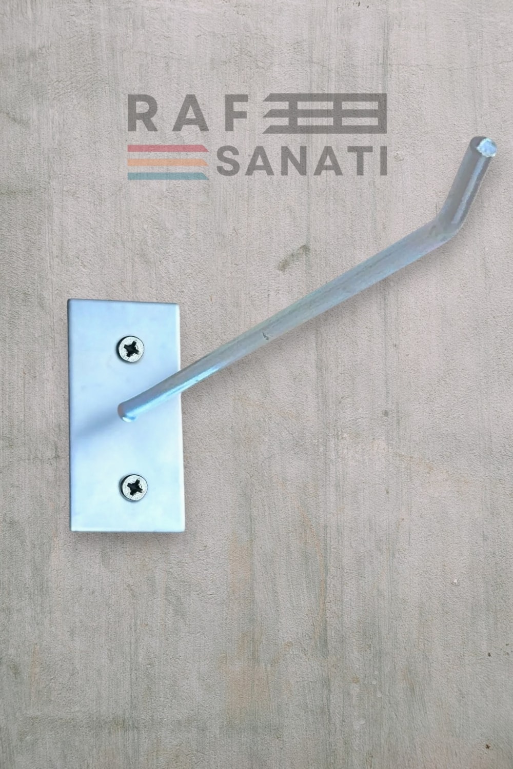 Duvar Kancası 30 cm Duvar ve Suntaya Monte Askı Vidalı Kanca Raf Kancası Raf Askısı Aksesuar Tel