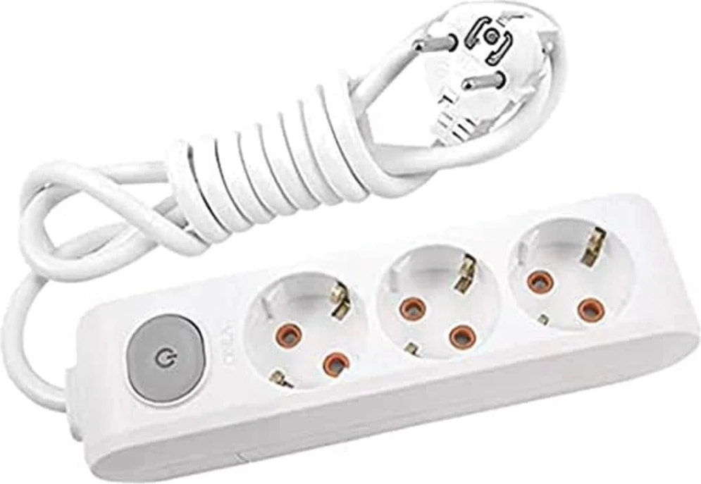 Multi-Let Üçlü Priz Anahtarlı Topraklı Kablolu Çocuk Korumalı 5 mt