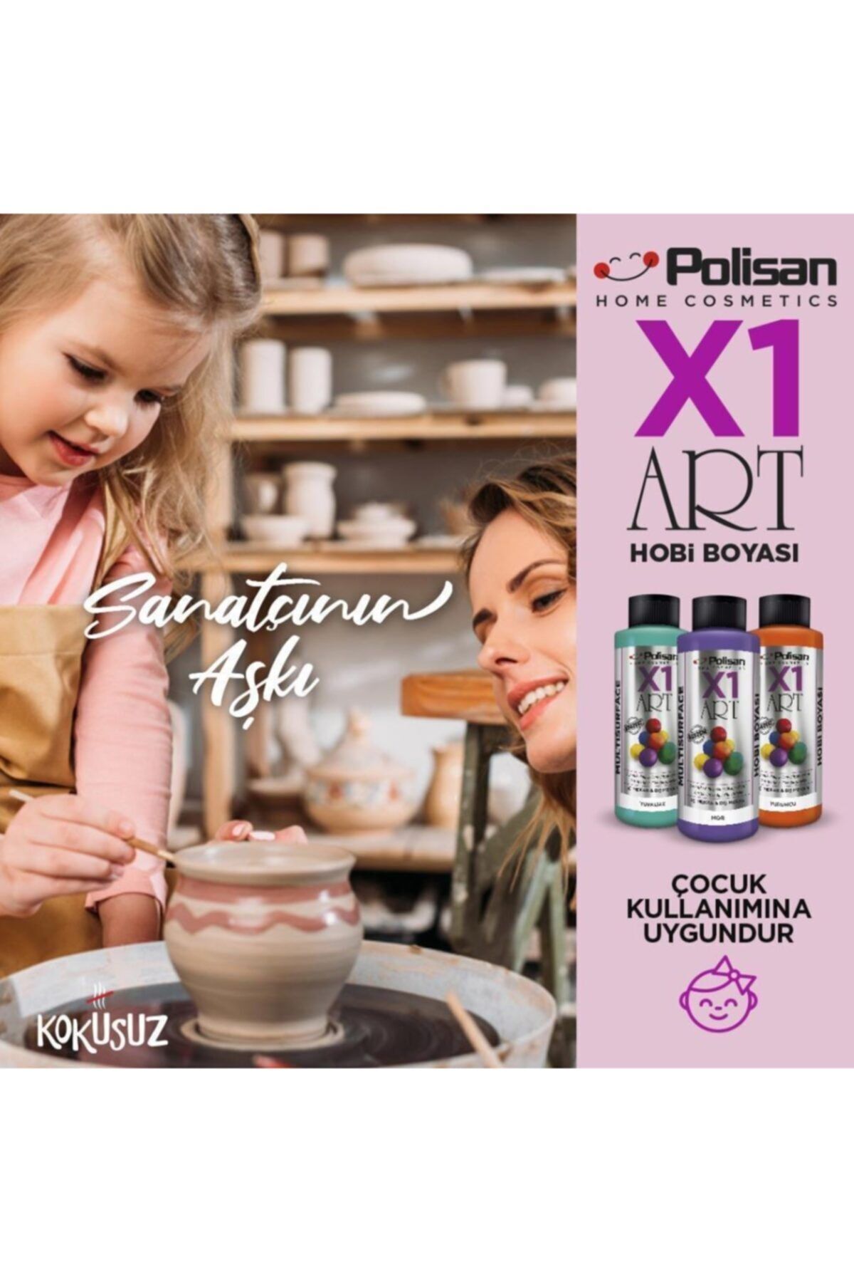 POLİSAN X1 HOBİ BOYASI 0721 MAT VERNİK 120 ML