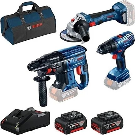 BOSCH GBH 180 + GSR 180 + GWS 180 Set 3’lü