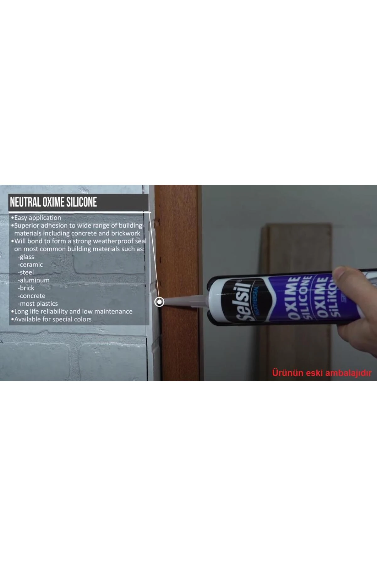 Dış Cephe Nötr Silikon BEYAZ 300 ml. - 5 Adet