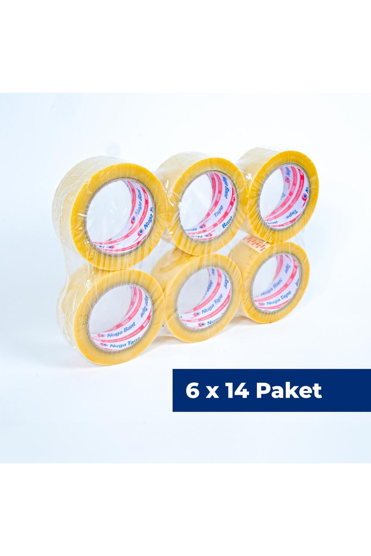 45 Mm X 100 Mt Şeffaf Koli Bandı Hotmelt Red 84 Adet