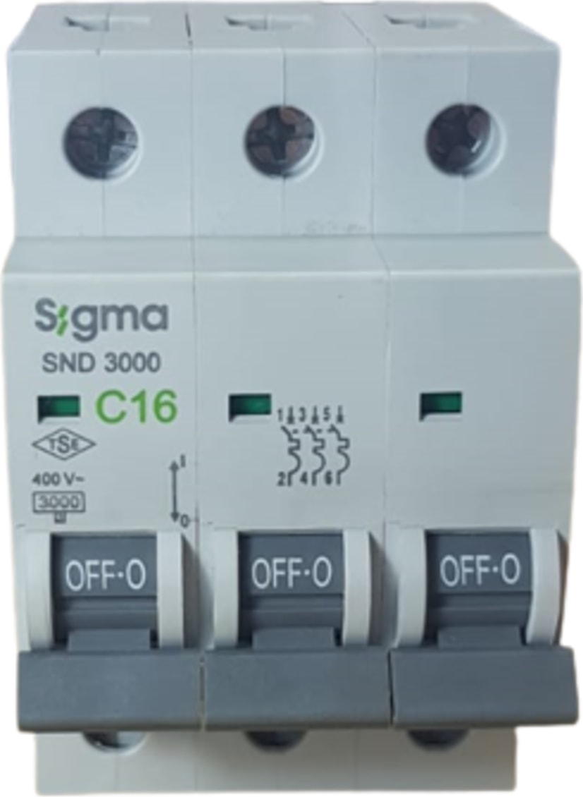 3X16A C/3ka W Otomatik Sigorta