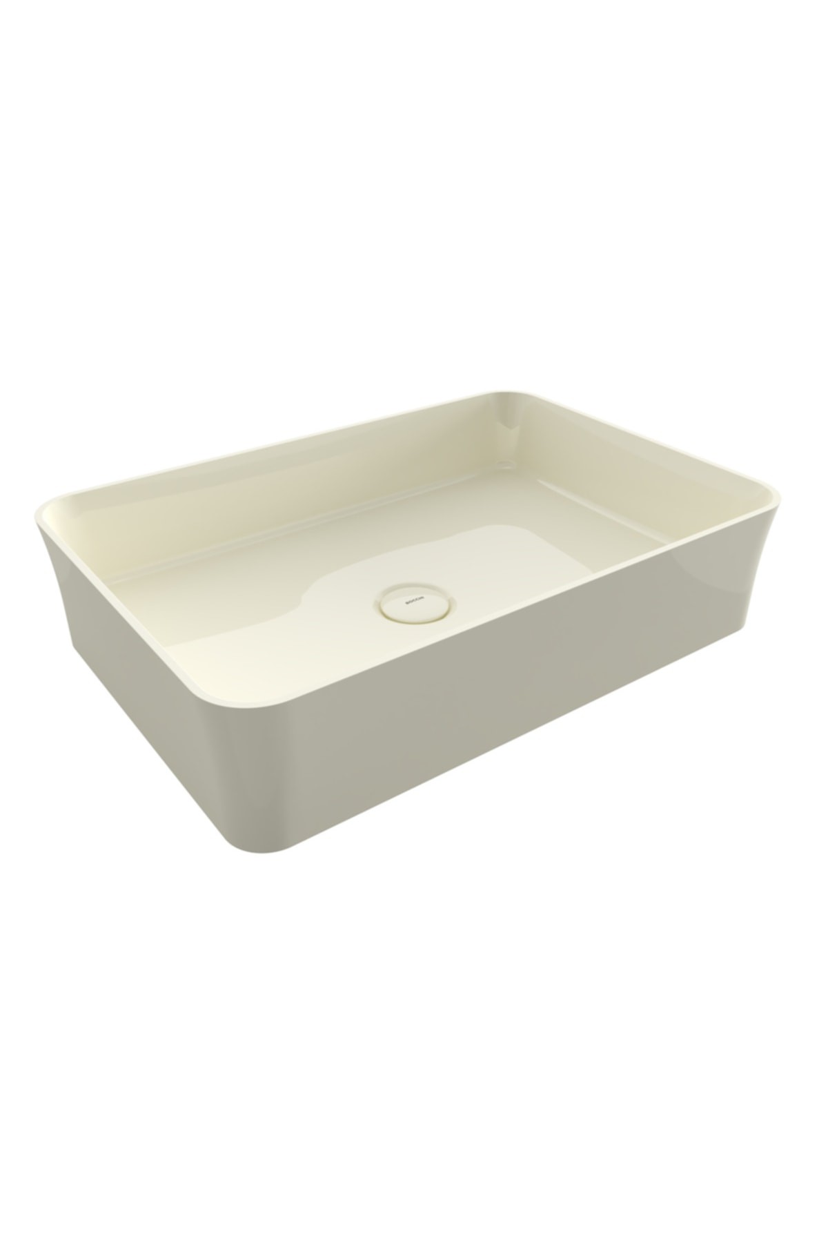 Sottıle Slım Lıne Tezgah Üstü Dikdörtgen 55x38cm. Lavabo - Parlak Burgonya Bordosu