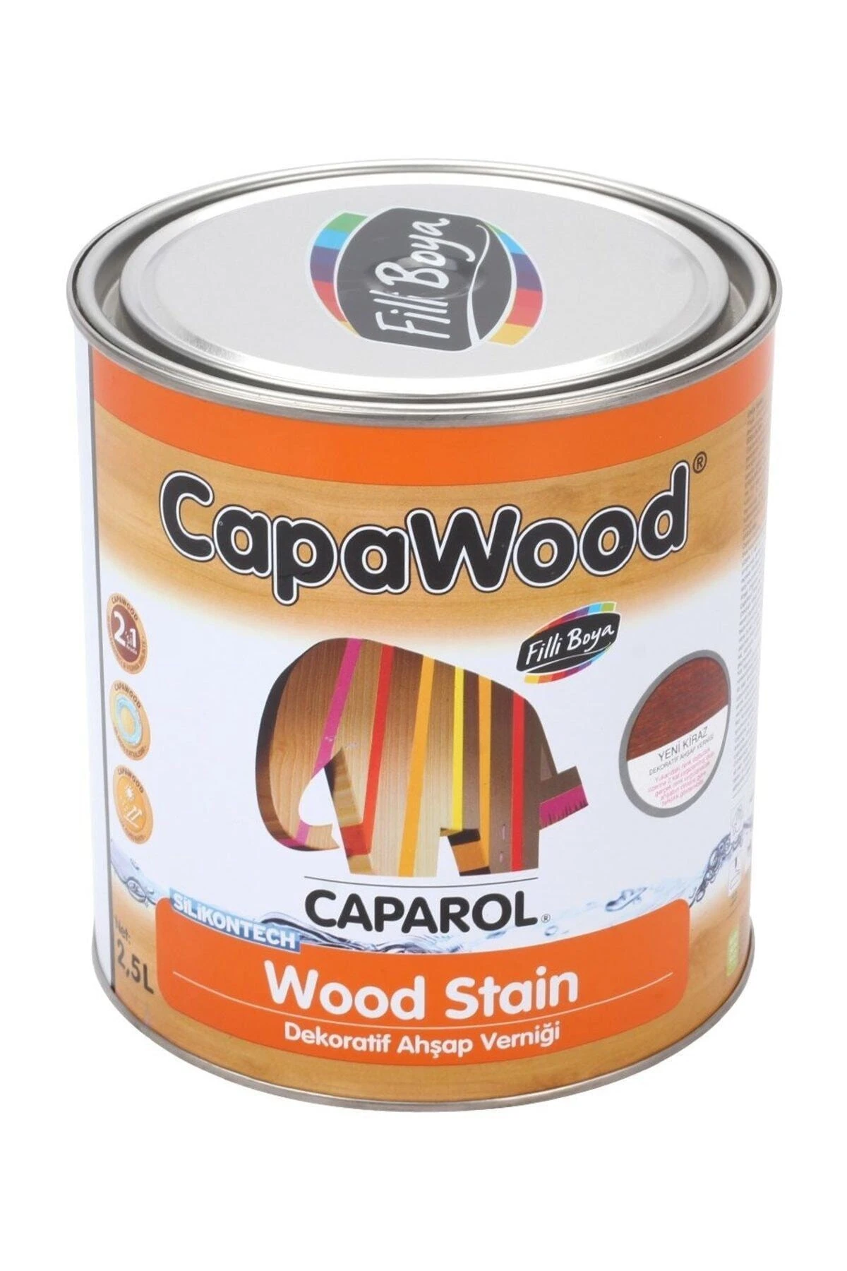 Filli Capawood Dekoratif Ahşap Vernik Şeffaf 2,5 Lt