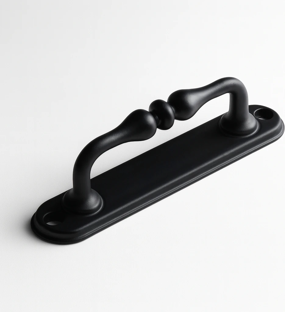Siyah Metal Kapı Çekme Kolu 12 cm Dolap Saclı Mobilya Dolap Çekmece Tutamağı Kulp Kulpları