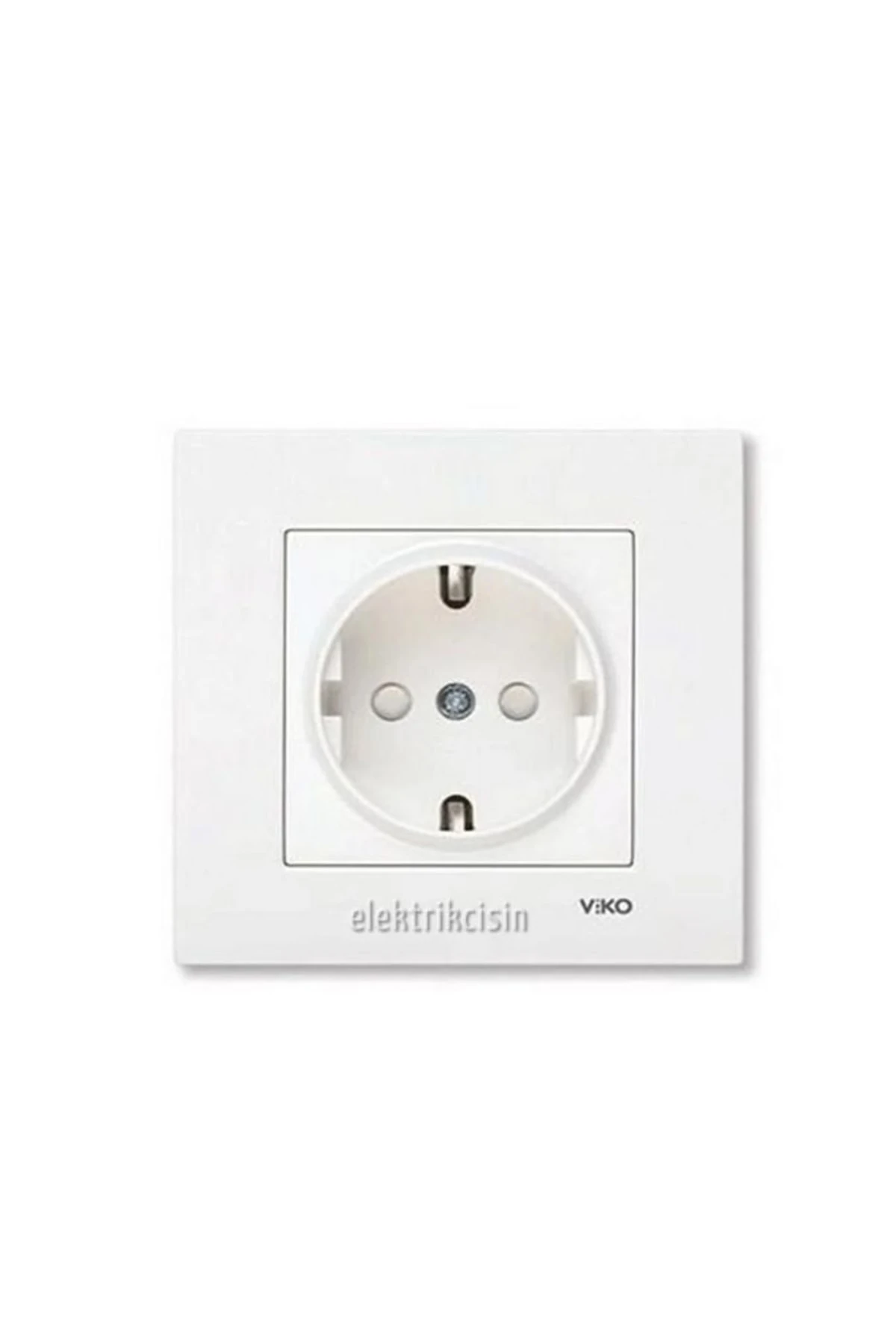 Karre Beyaz Çocuk Korumalı Topraklı Prizi (çerçeve Dahil) 10 Adet