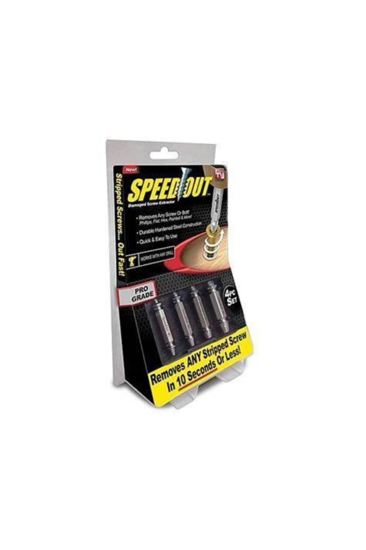 4 Parça Yalama Hasar Görmüş Vida Civata Çıkarıcı Çıkarma Aparatı