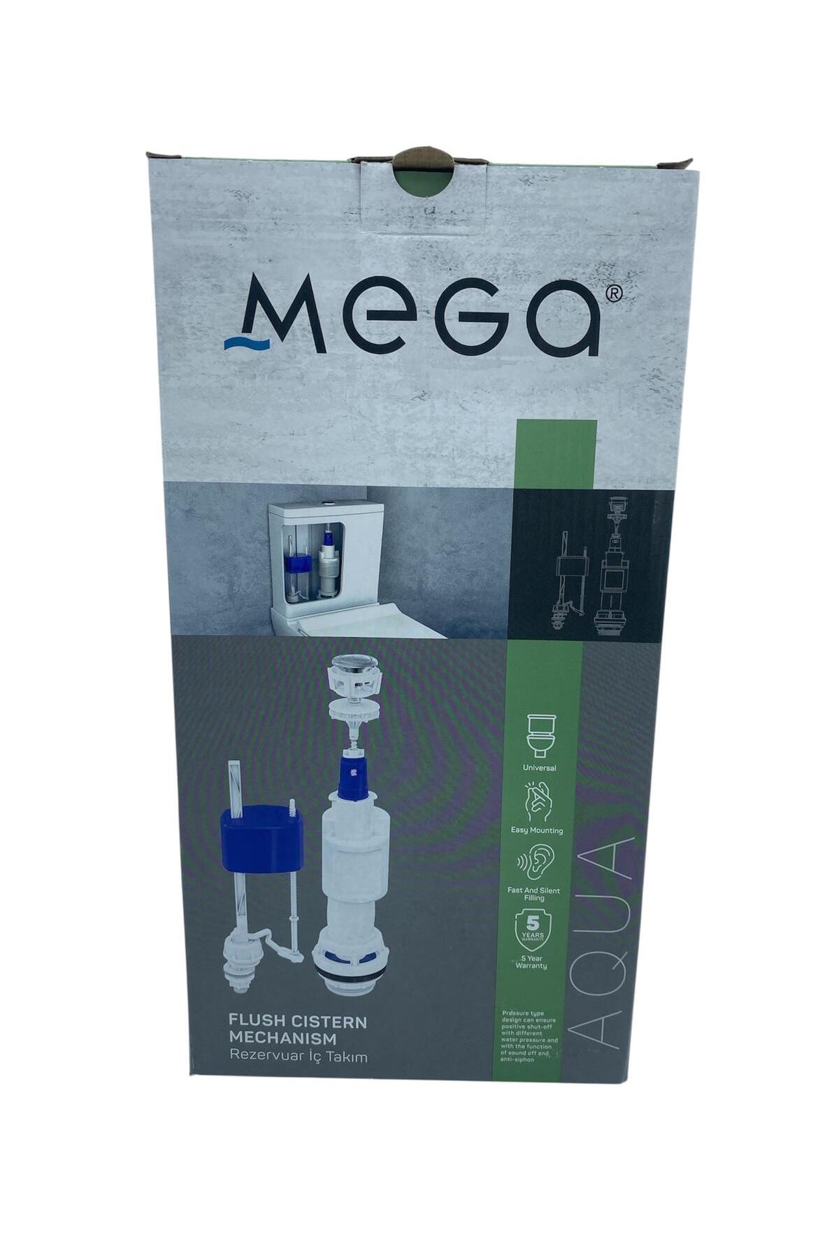 MEGA AQUA 3008 REZERVUAR İÇ TAKIM KLOZET REZERVUAR ŞAMANDRASI SU BOŞALTMA BUTONU