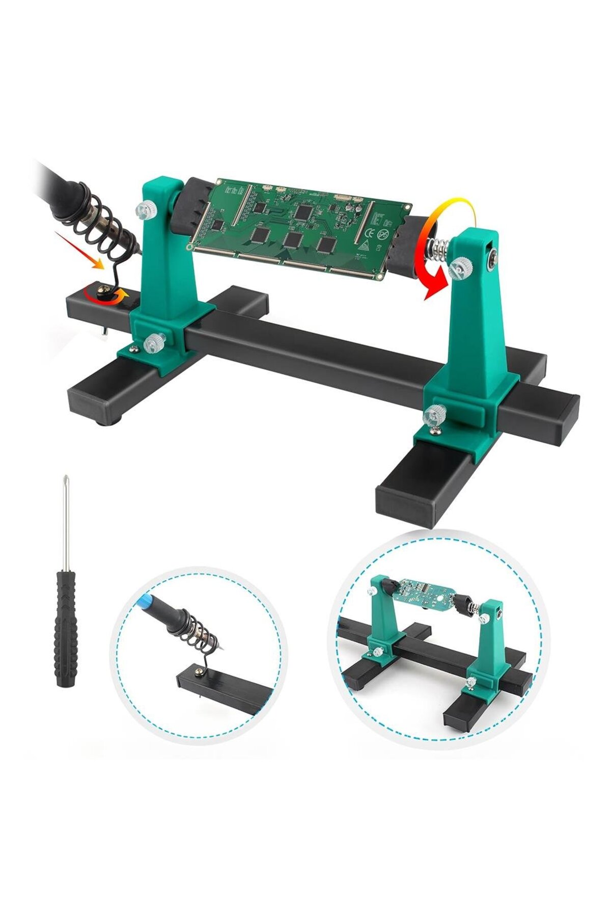 PM-26594 Ayarlanabilir PCB Levha Board Tutucu Havya Tamir Standı