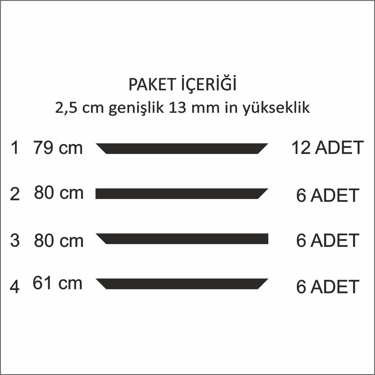 Dekoratif Boyanabilir Montaja Hazır Duvar Çıtası,önceden Kesilmiş Astarlı Kendin Yap Kit (P5)