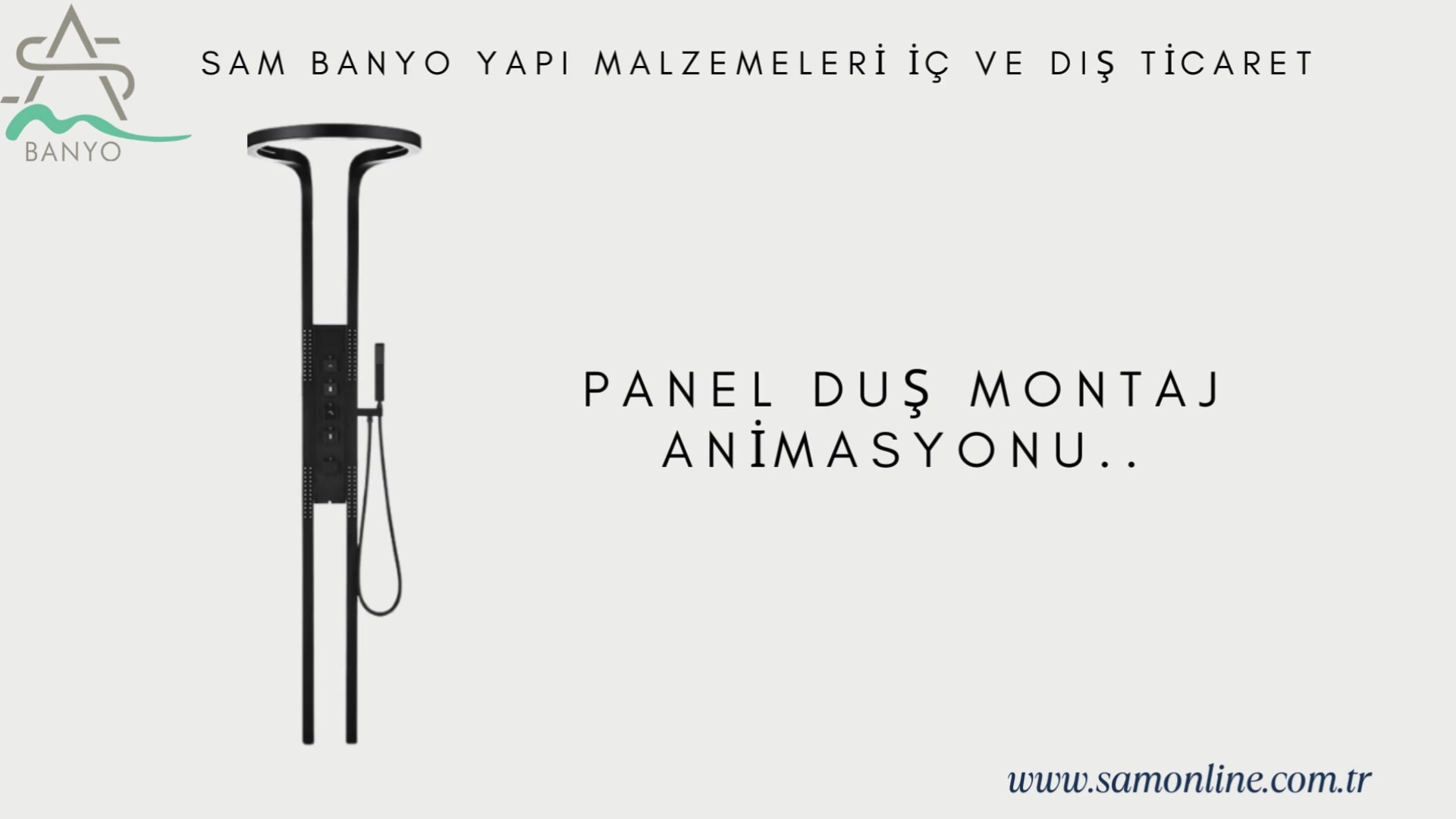 Sam Aras Antrasit Duş Paneli, Robot Duş, Masajlı Duş Sistemi , Antrasit Duş Kolonu,