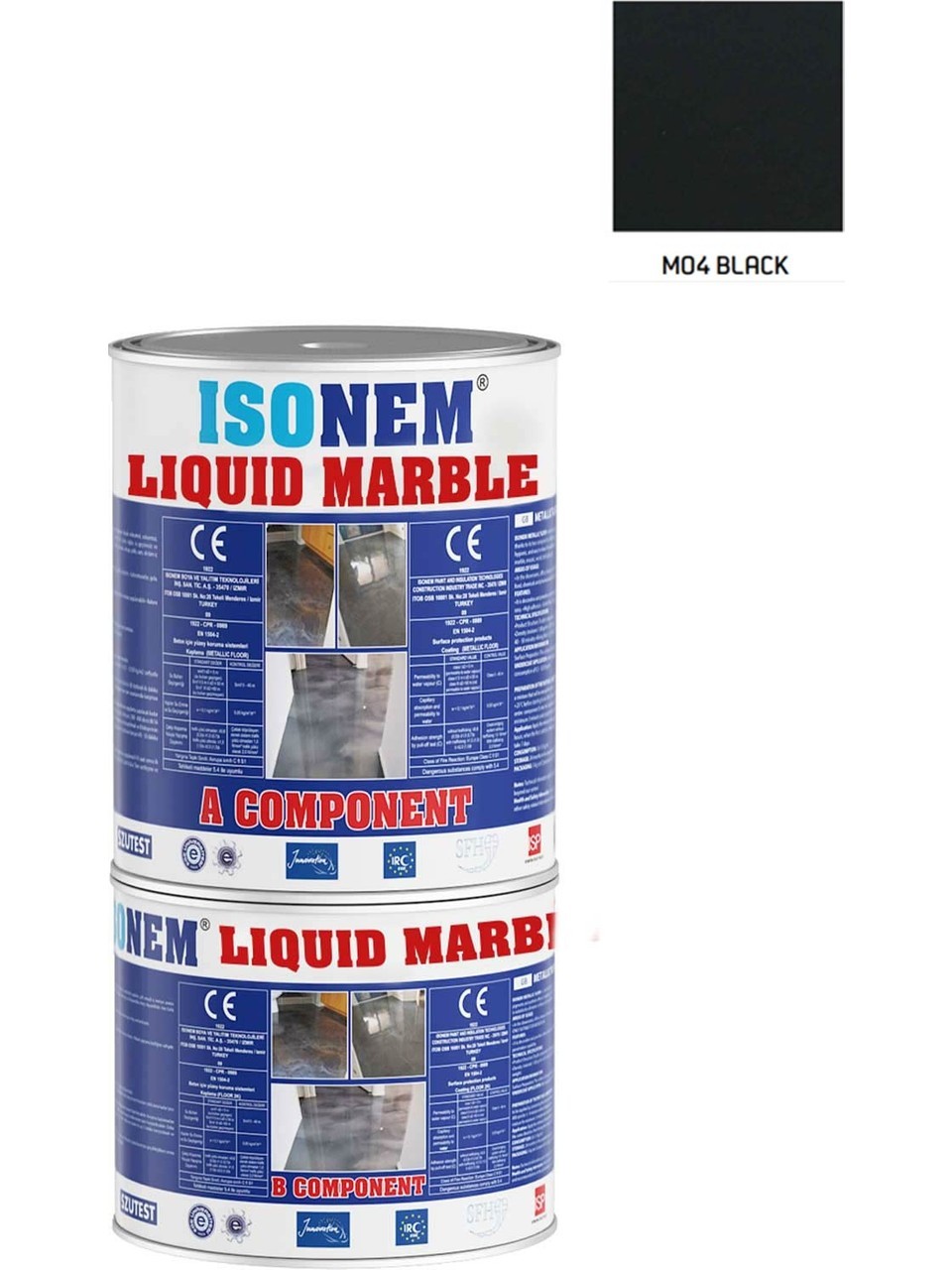 İsonem Liquid Marble Sıvı Mermer 5 kg M04 Black