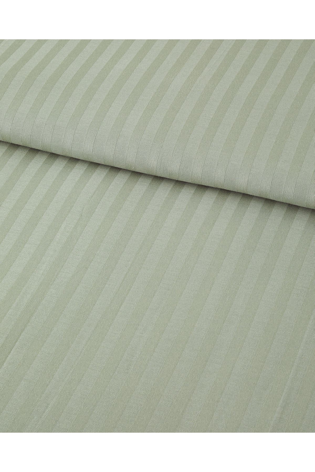 Crystal İpeksi Twill King Size Nevresim Takımı 240x220 cm Yeşil