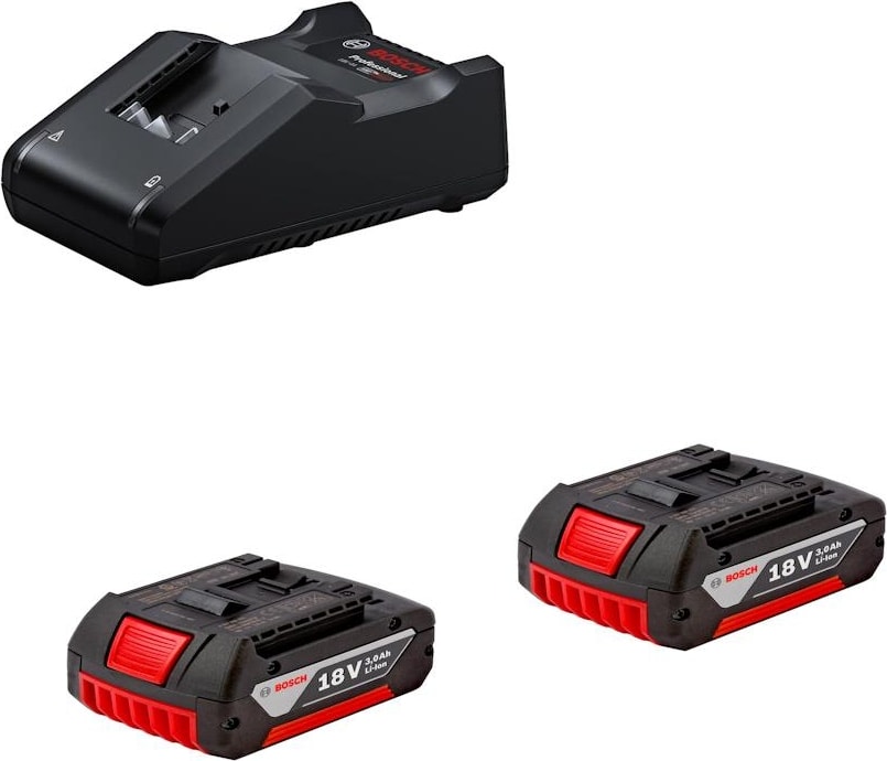 BOSCH 18V Başlangıç Seti 2x3.0 Ah + Gal 18V-40