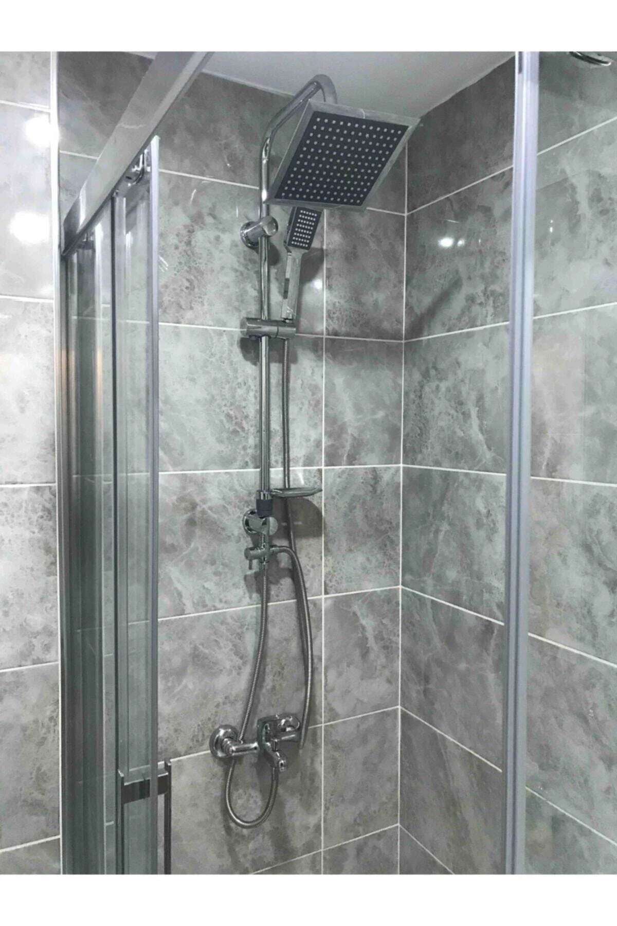 Rain Quadro Tepe Duş Seti 53240 Rain Pratik Quadro 53260