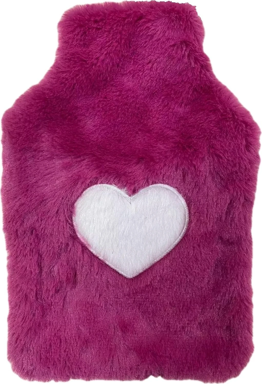 Sıcak Su Torbası Peluş Kalpli,koyu Pembe Termofor 27X17X2CM 1 Litre