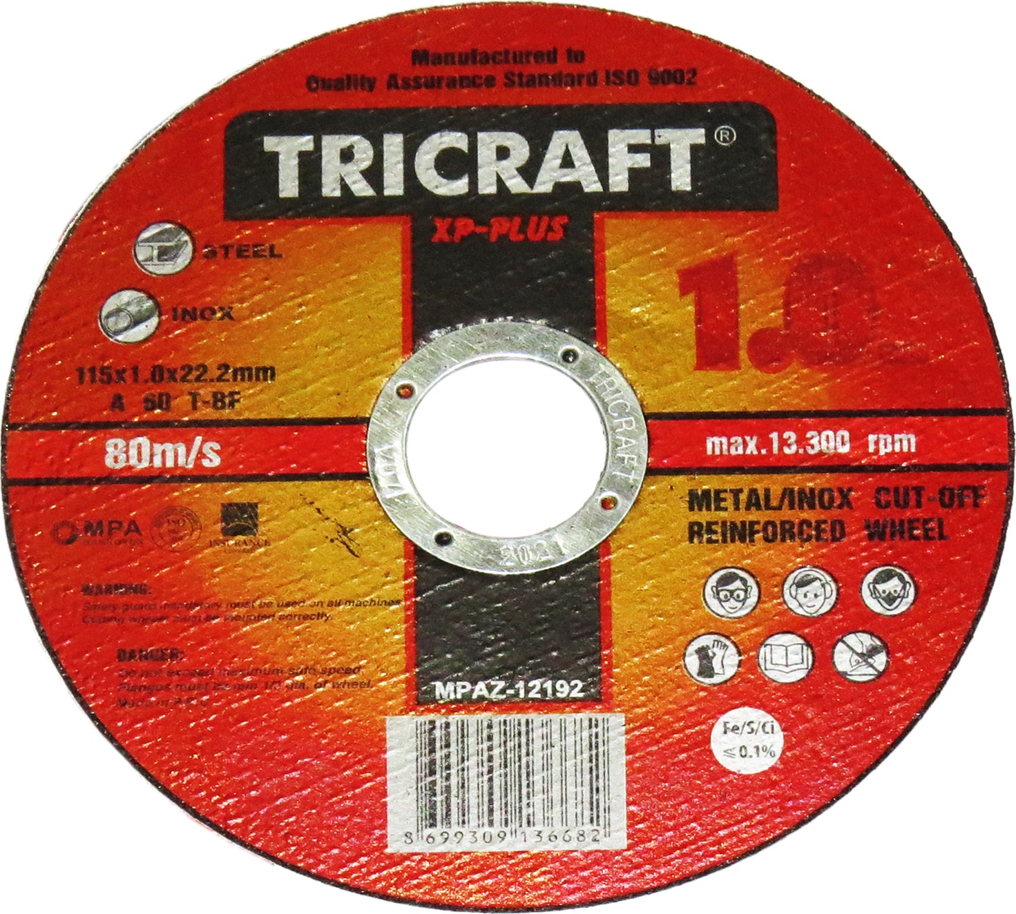 Inox Metal Kesici Taş 115x1.0x22 mm 25'li