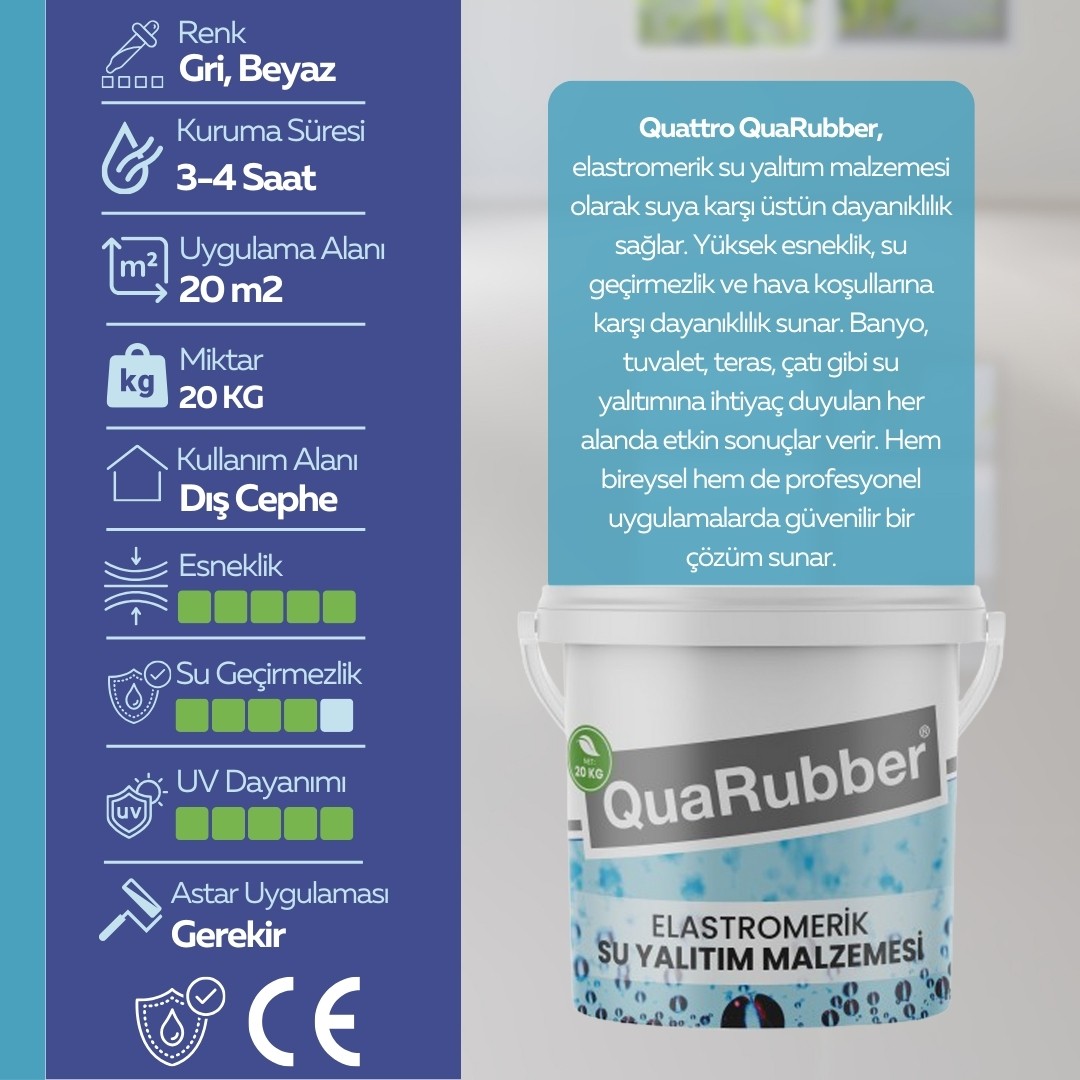 303 Quarubber Elastomerik Su Yalıtım Malzemesi
