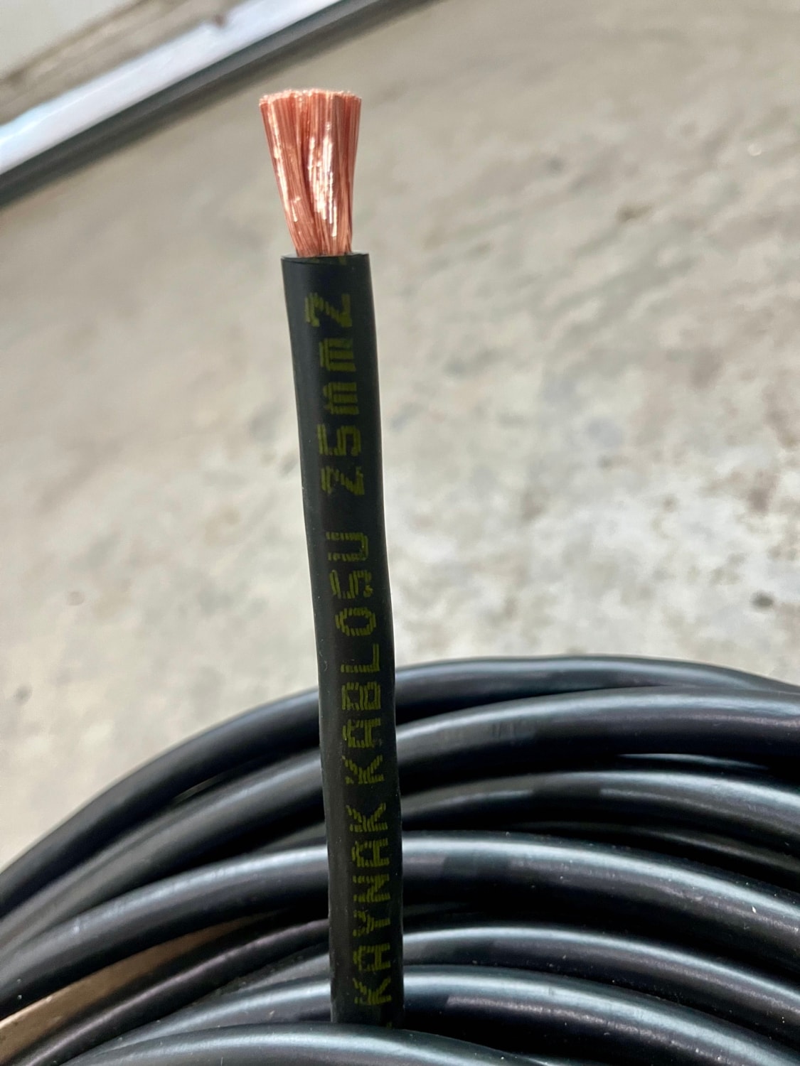 4 Metre 25 mm Kaynak Kablosu